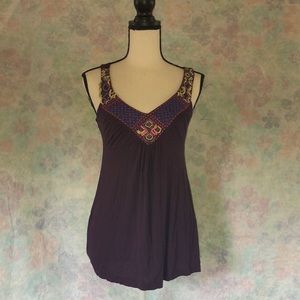 size S Delia’s purple tank w/ beading